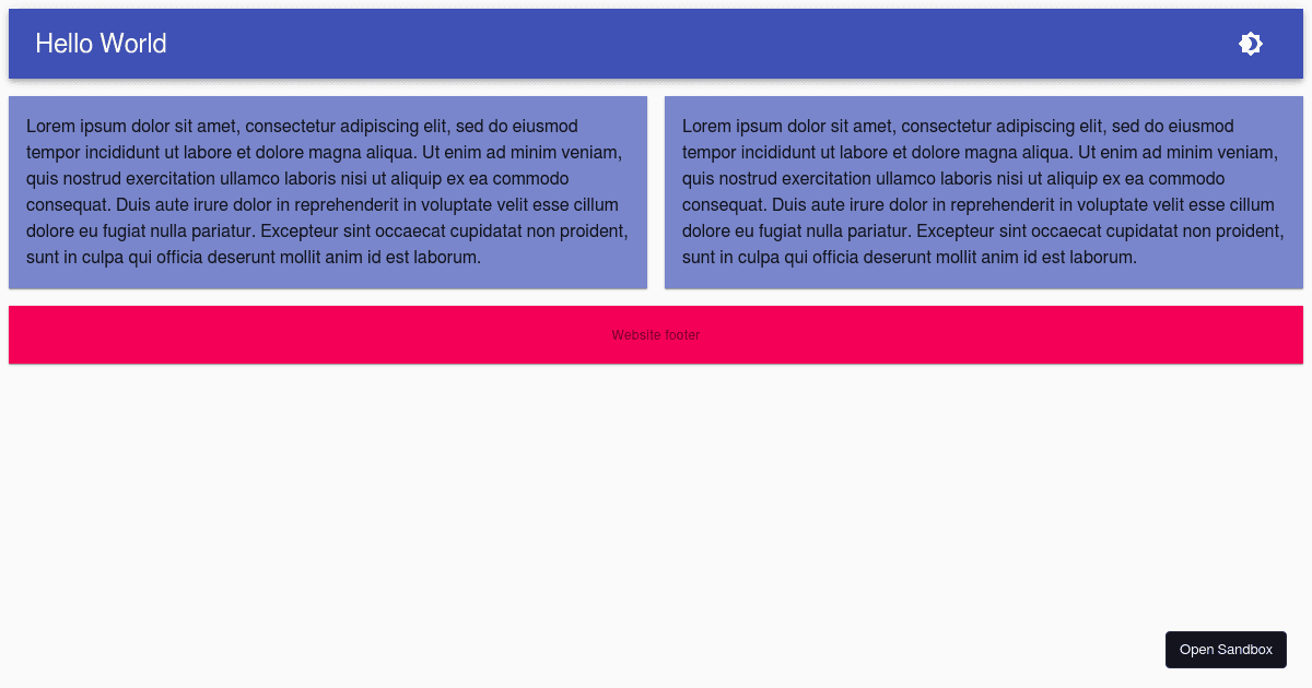 theming - Codesandbox