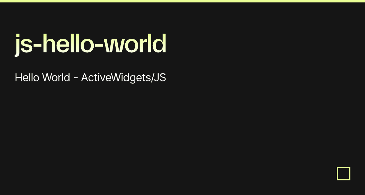 js-hello-world - Codesandbox