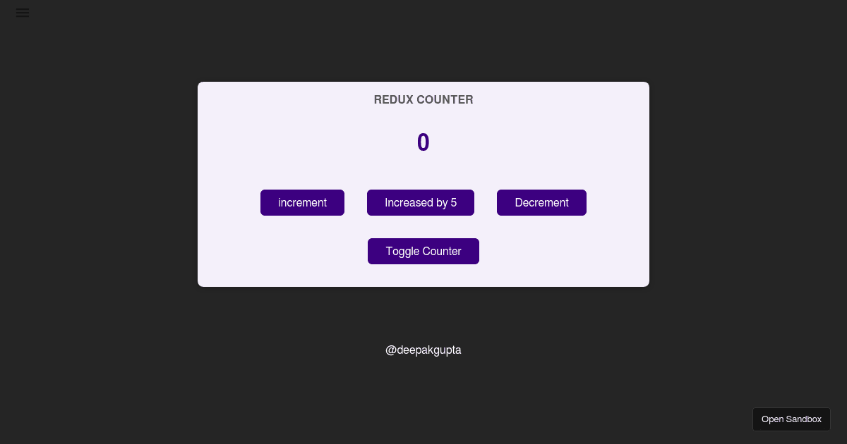 react - Codesandbox
