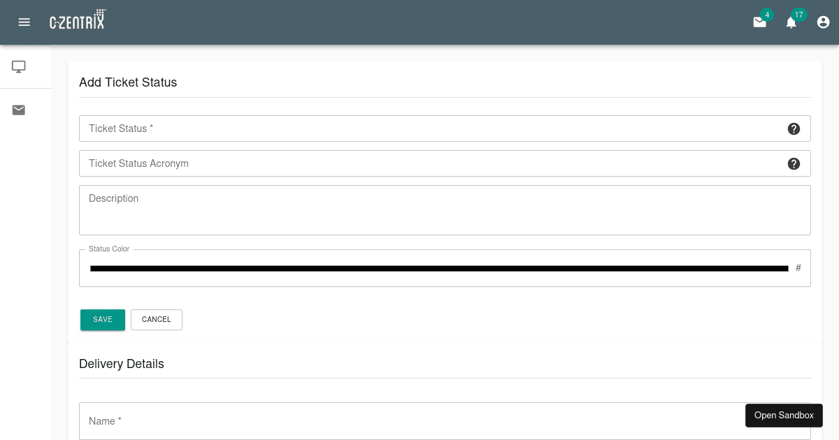 dashboard - Codesandbox