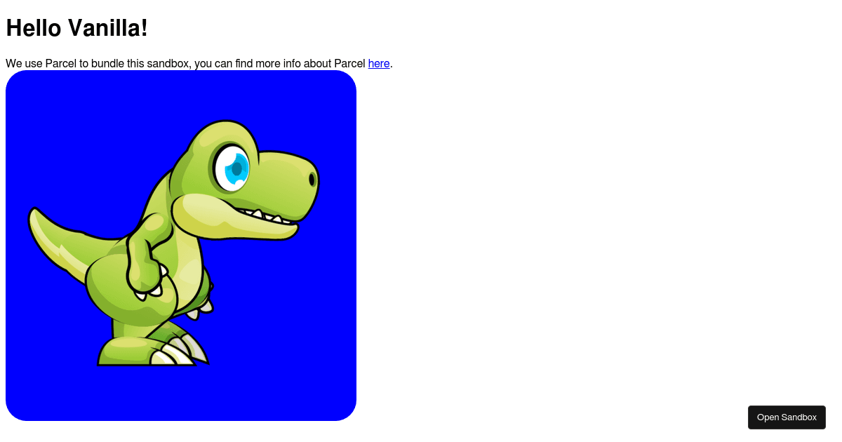vanilla - Codesandbox