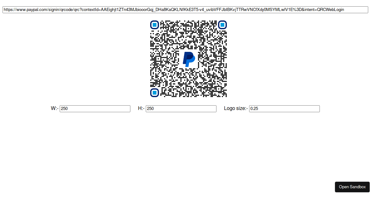 DottedQRCPattern Codesandbox