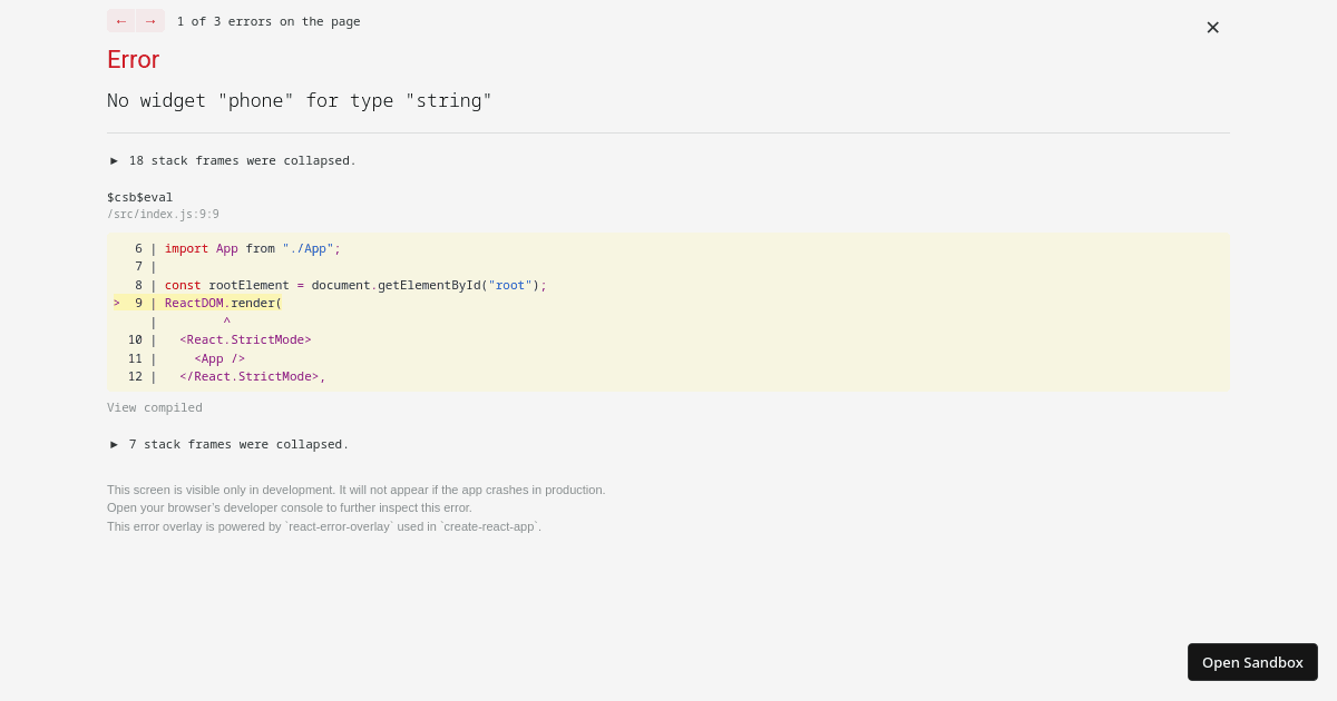 react-jsonschema-form (forked) - Codesandbox