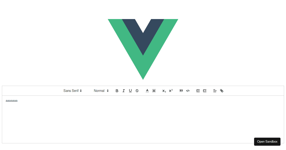 test Quill - Codesandbox