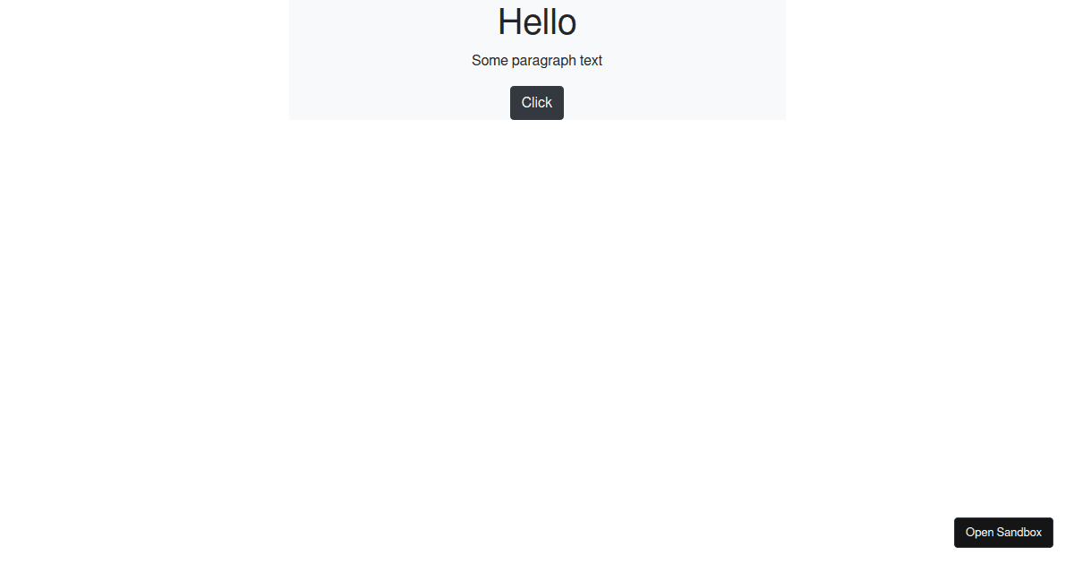 Bootstrap 4 React Hello World import (forked) - Codesandbox