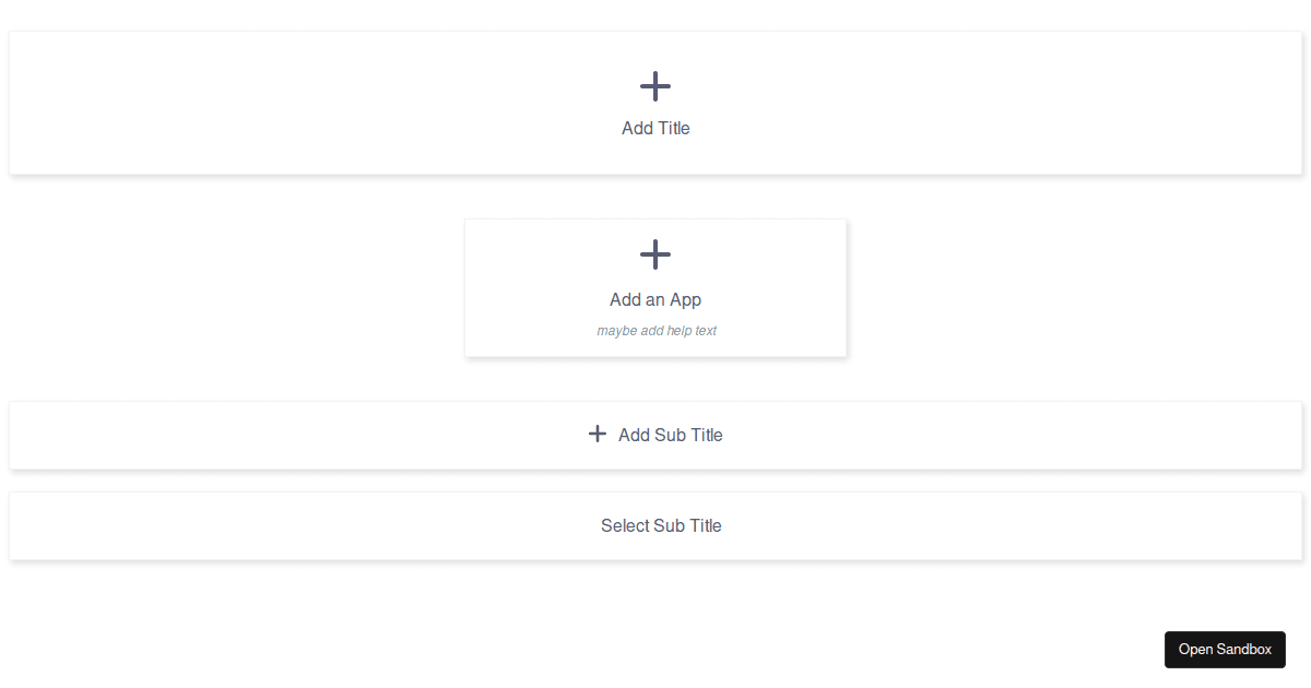 Action Button Tiles - Codesandbox