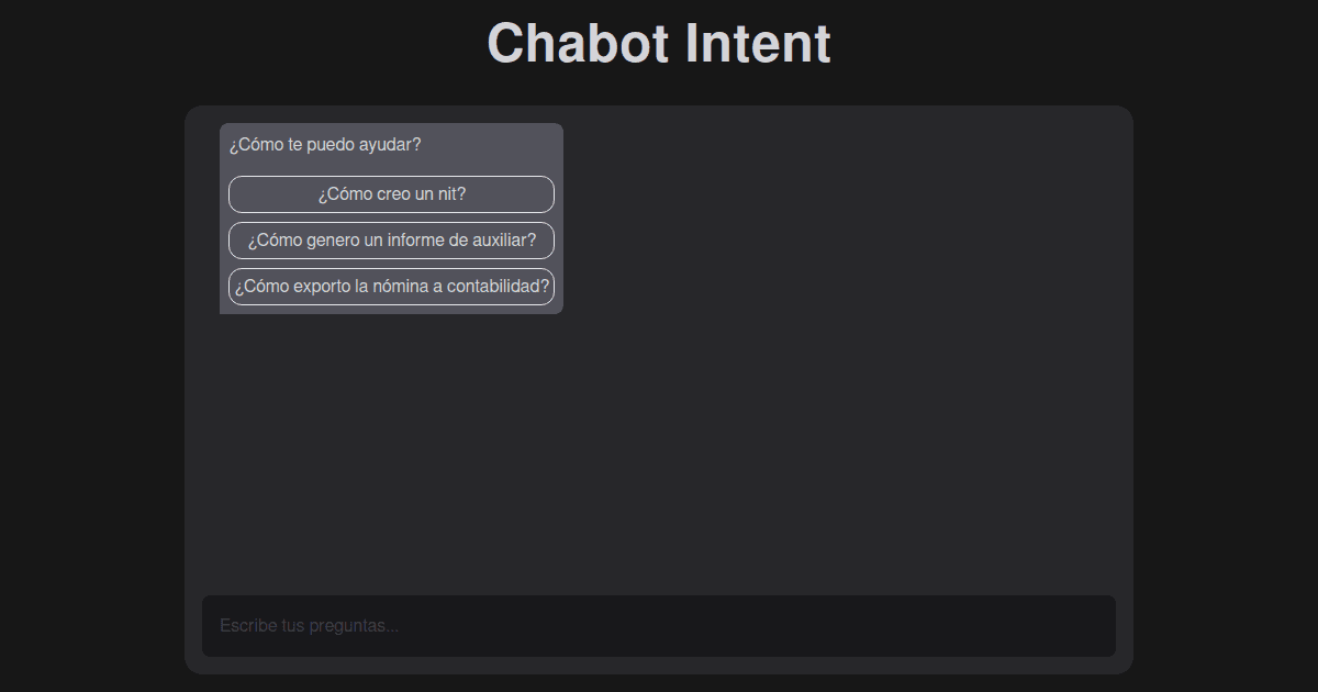 chatbot-intent - Codesandbox
