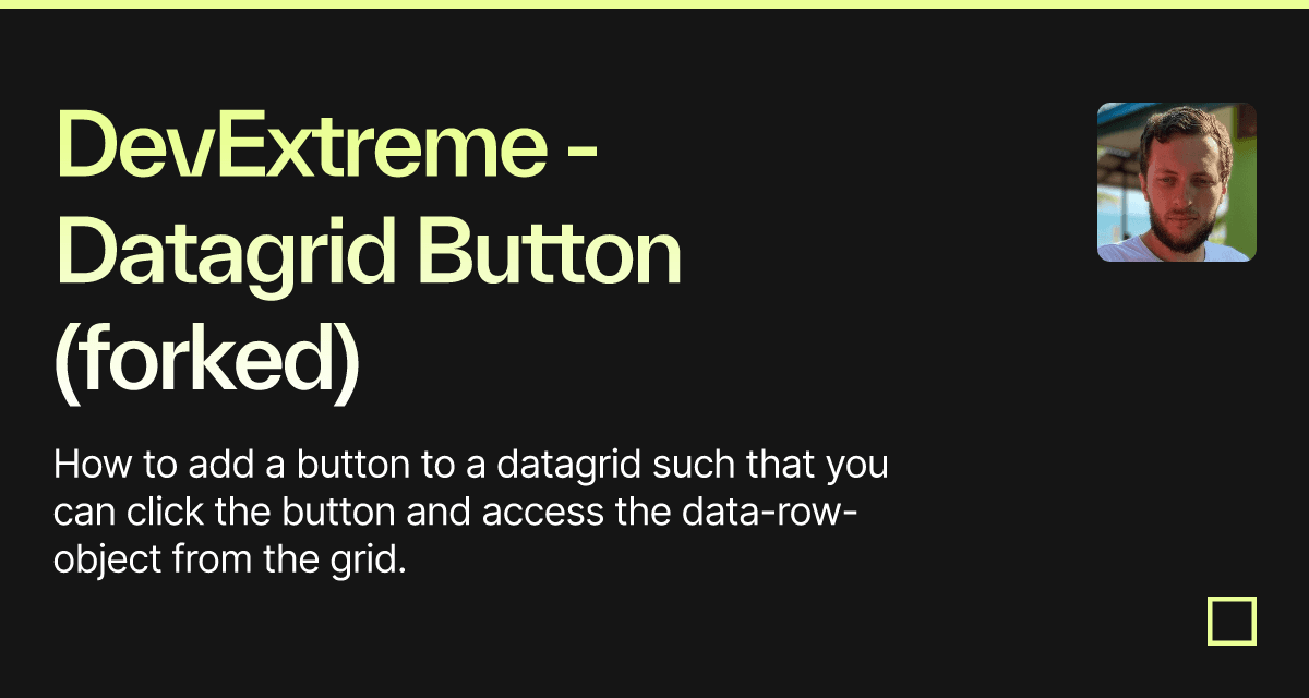 DevExtreme - Datagrid Button (forked) - Codesandbox