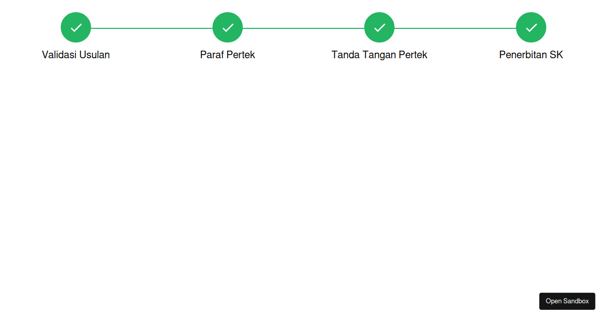 React Stepper (forked) - Codesandbox