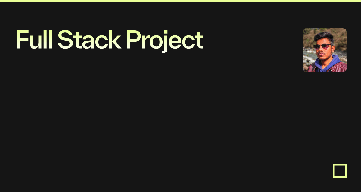 Full Stack Project - Codesandbox
