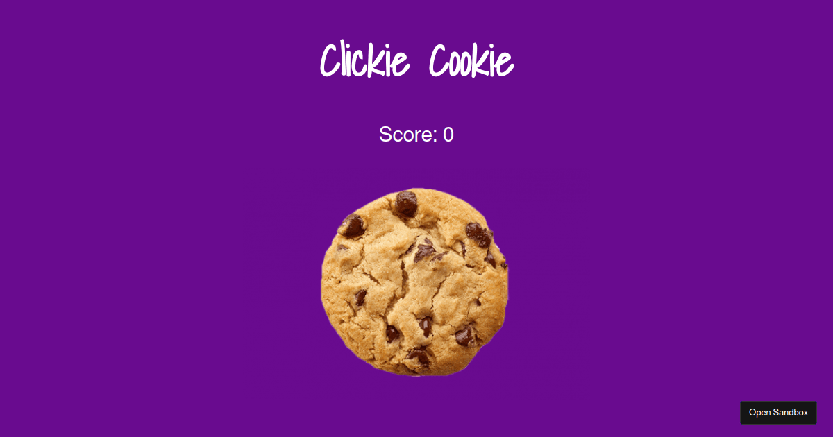 Cookie Clicker - Codesandbox