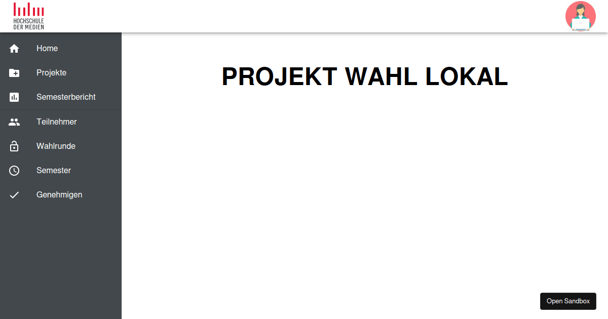 PROJEKT WAHL LOKAL - Codesandbox