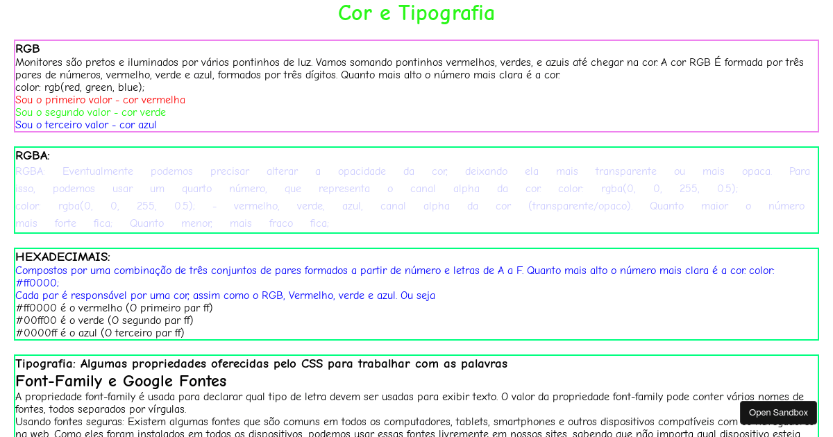 19/05/23 - Cor e tipografia (AULA) - Codesandbox