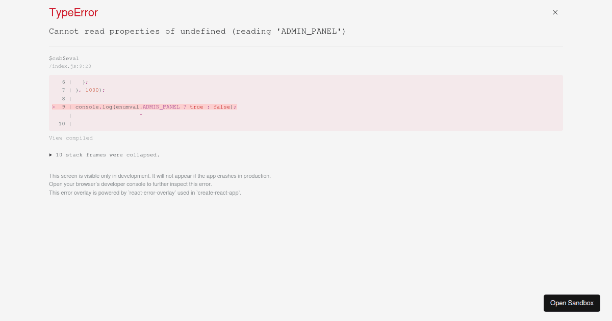 javascript (forked) - Codesandbox
