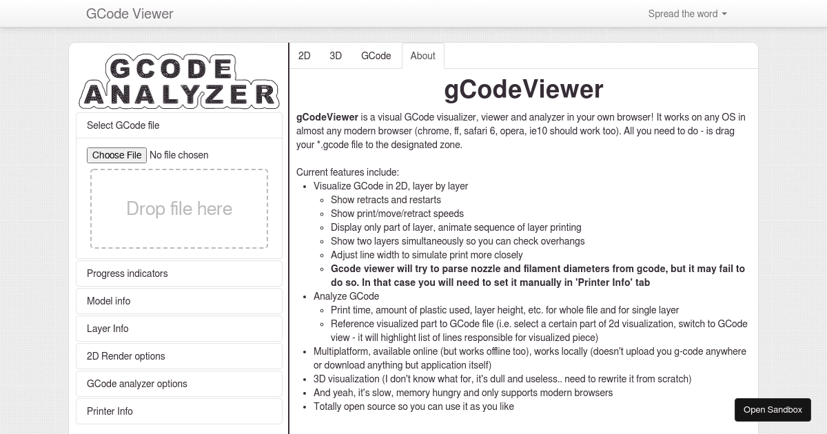 Hudbrog gcodeviewer codesandbox