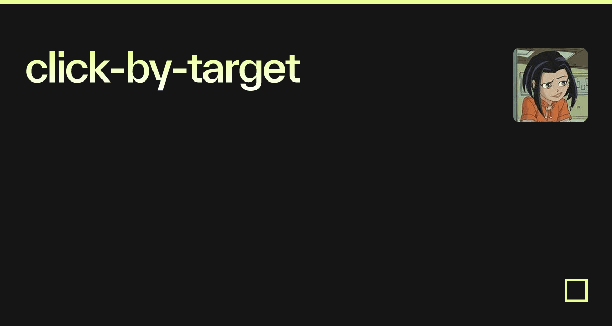 click-by-target - Codesandbox