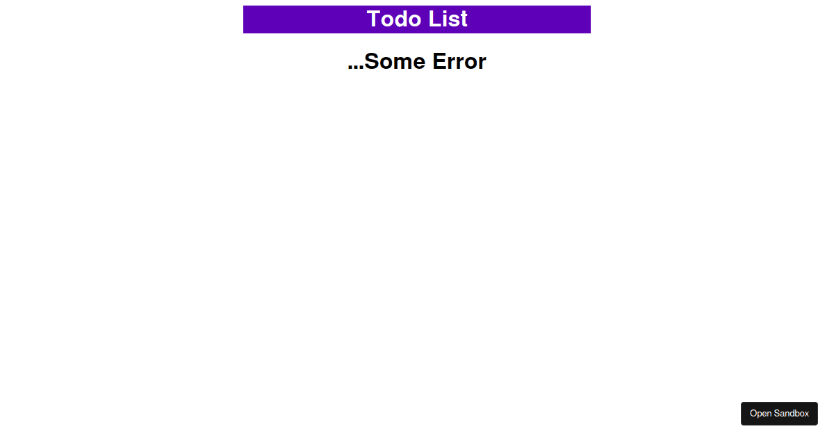 axios - Codesandbox