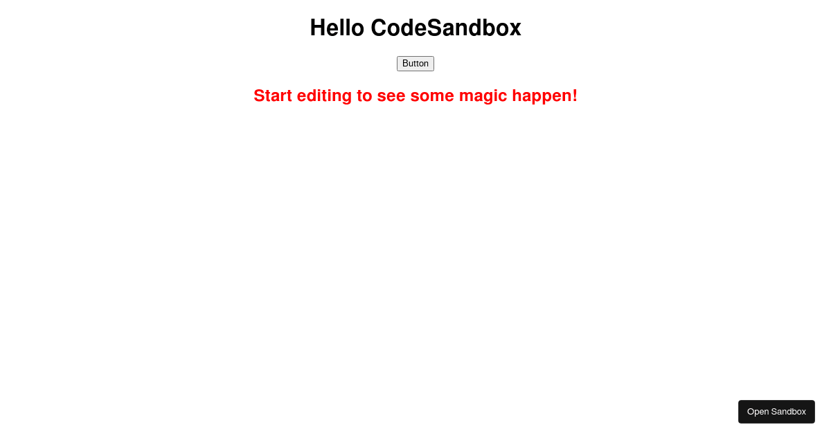 react - Codesandbox