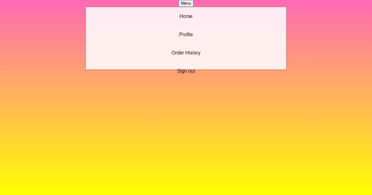 06 Make a simple dropdown menu with react-spring - Codesandbox