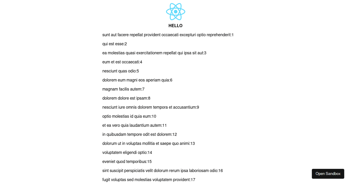React Native - Codesandbox