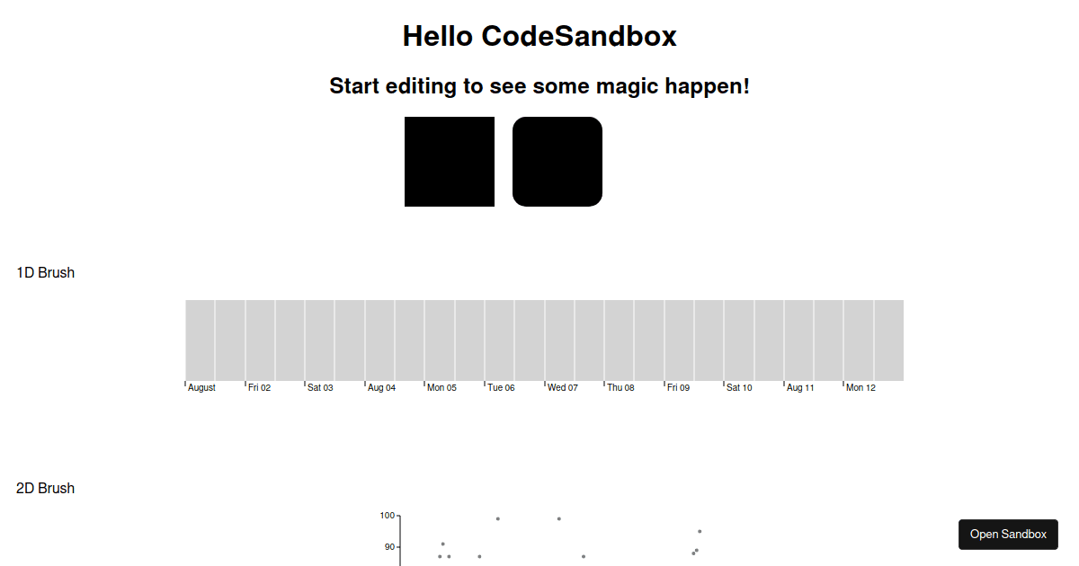 react d3 brush - Codesandbox