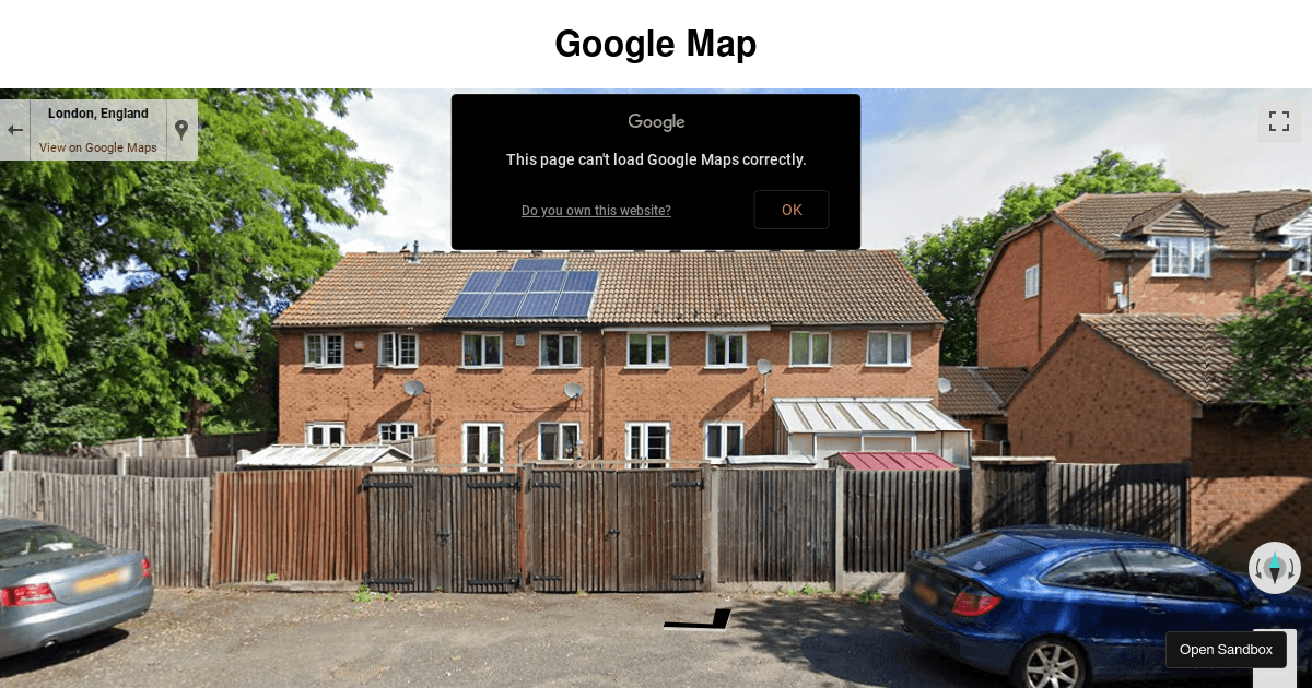 gmap example (forked) - Codesandbox