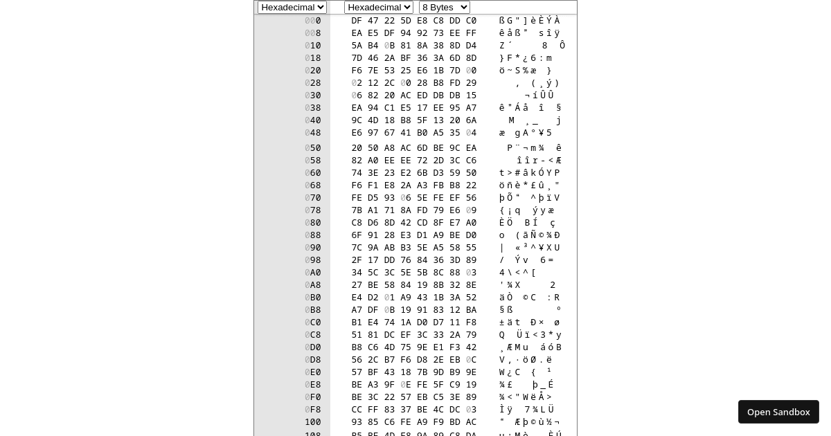 hex-editor-react (forked) - Codesandbox