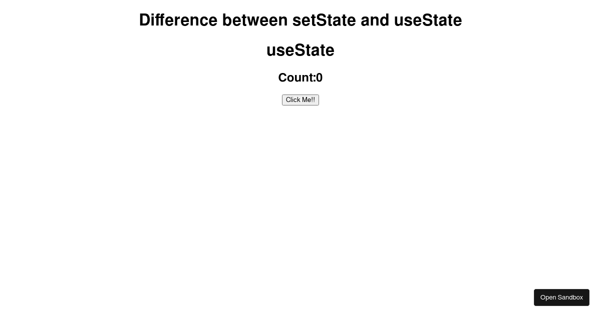 react - Codesandbox