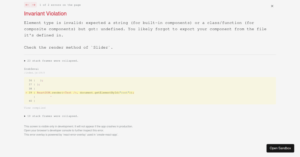 Glider - Multiple Test - Codesandbox