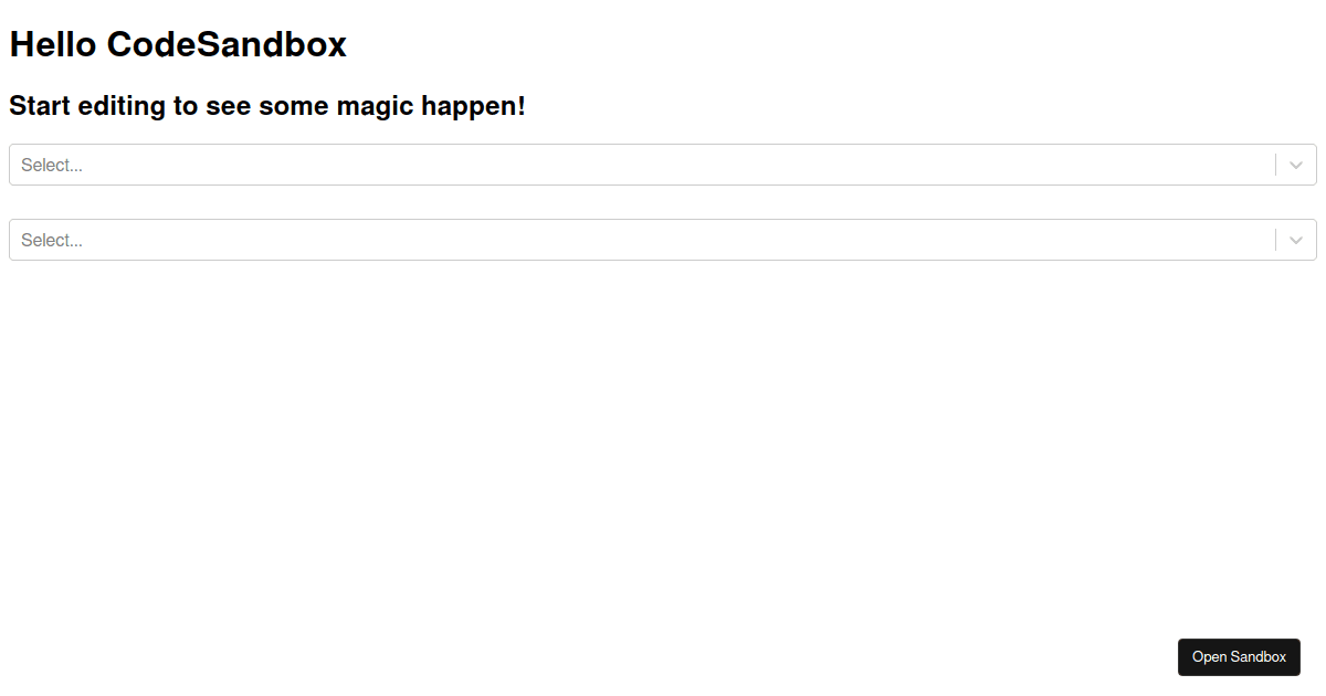 react-select Custom Multi-Value Messages - Codesandbox