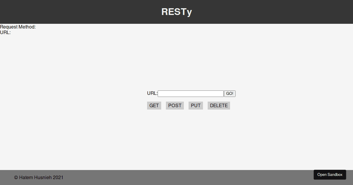 resty - Codesandbox
