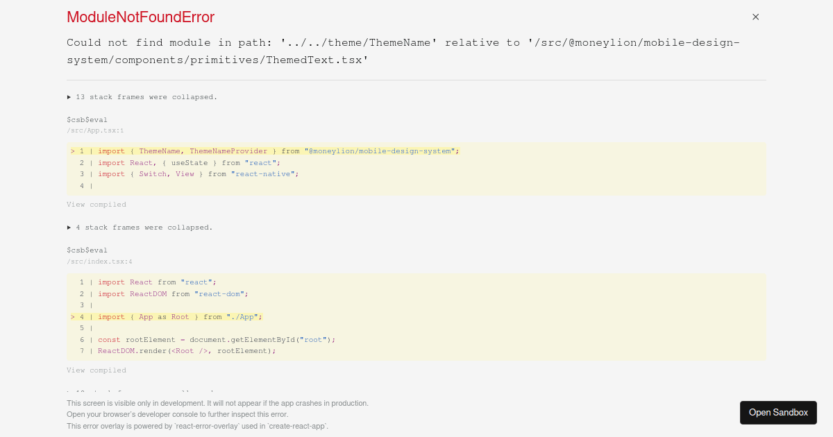 Theme context experiment - Codesandbox