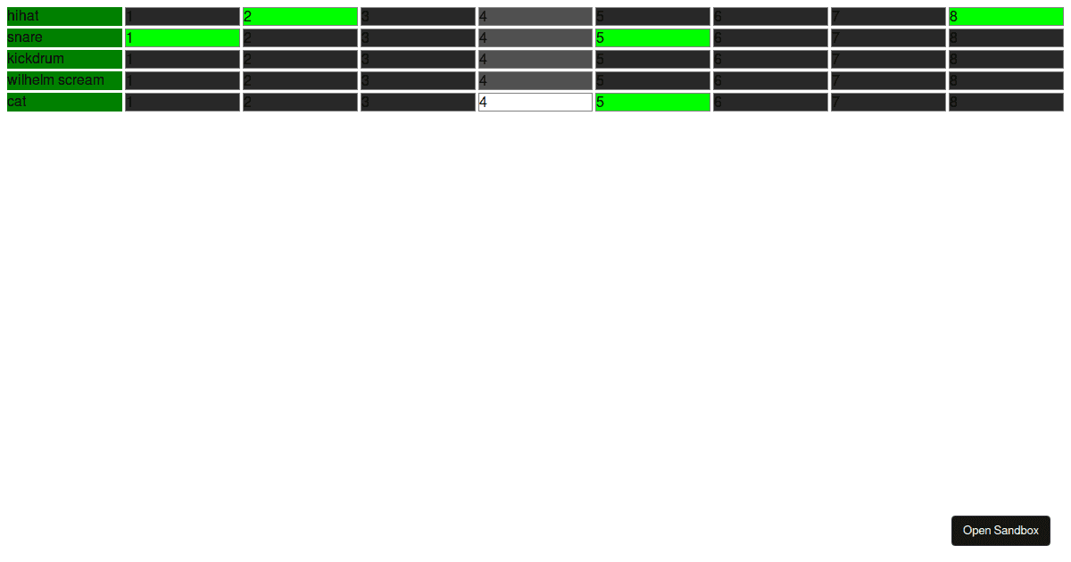 simple daw ui (forked) - Codesandbox