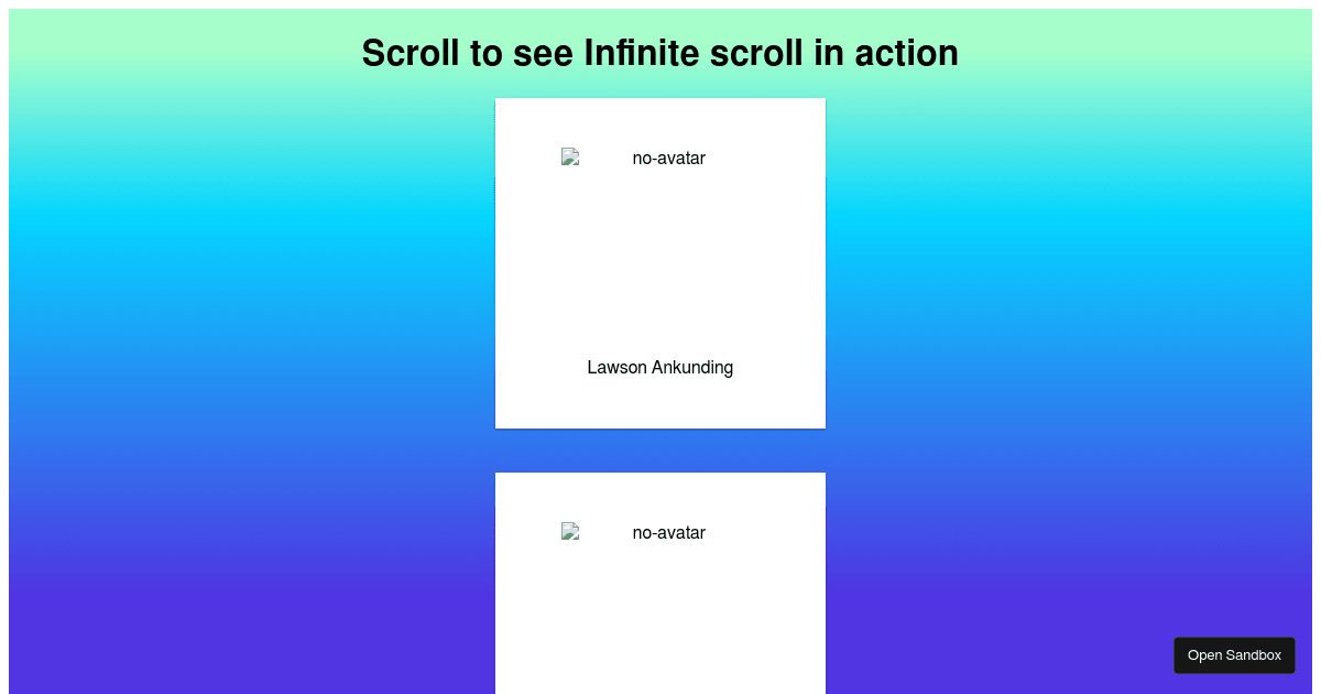 useIntersectionObserver - Codesandbox