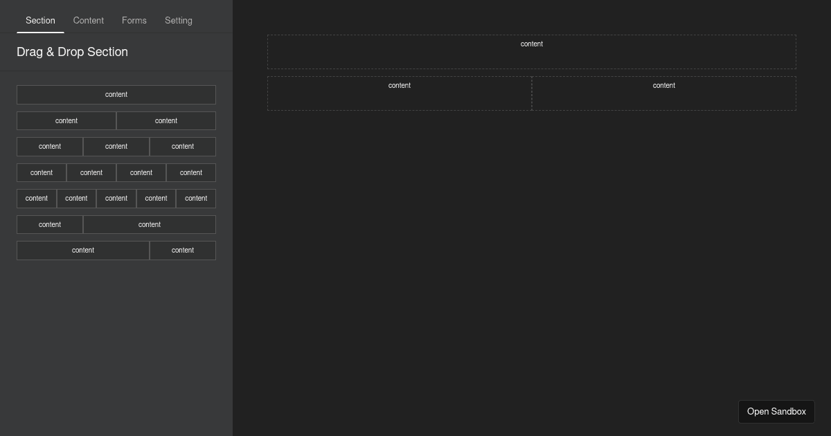react-page-builder-beautiful-dnd (forked) - Codesandbox