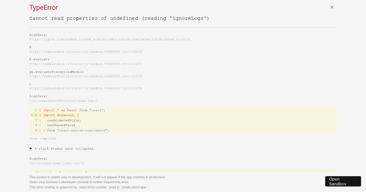react-native-workshop-navigation (forked) - Codesandbox