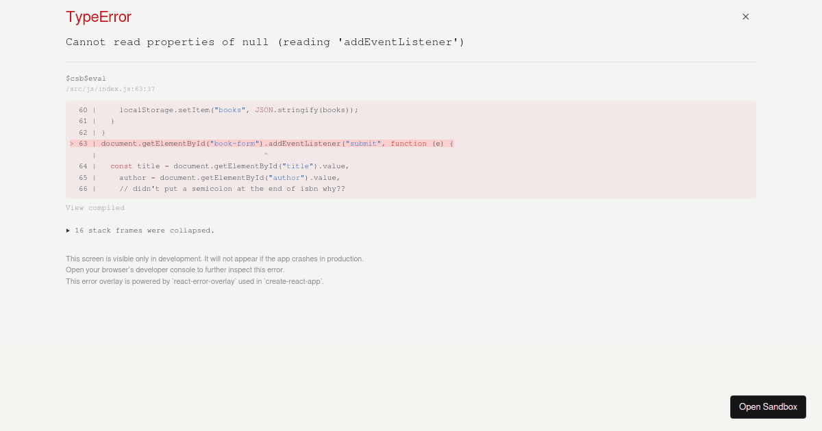 book-list - Codesandbox