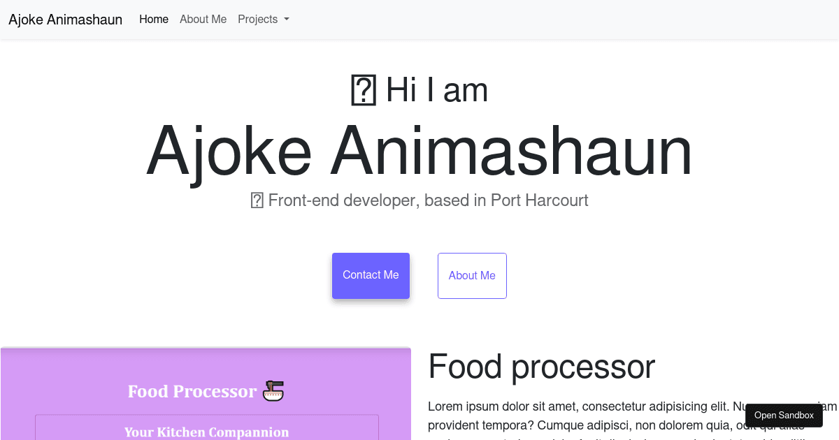Advanced Bootstrap homework - challenge (forked) - Codesandbox