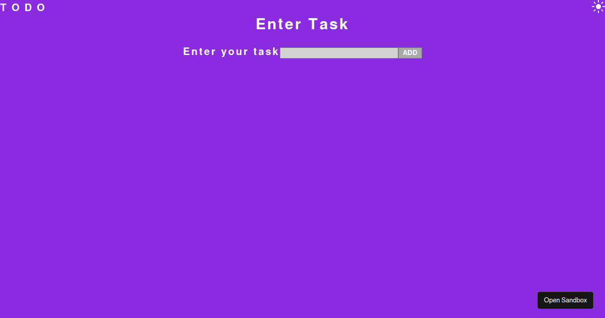 react - Codesandbox