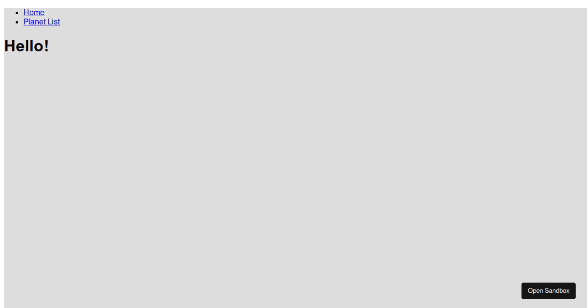 Request Example (forked) - Codesandbox