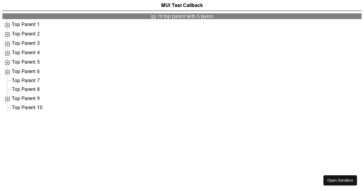 MUI Test Callback - Codesandbox