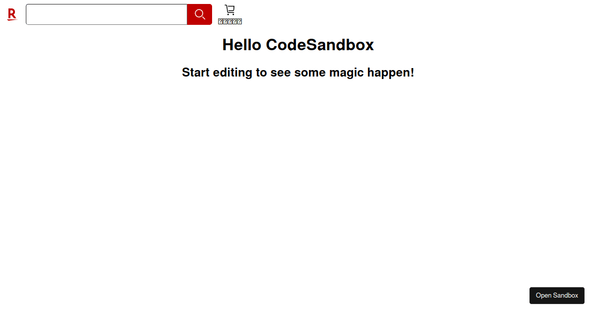 react - Codesandbox
