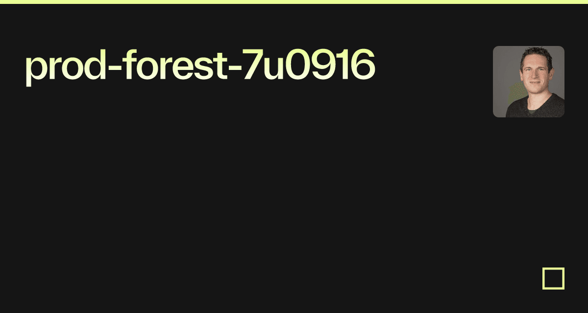 prodforest7u0916 Codesandbox