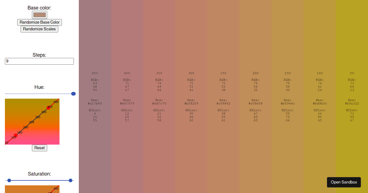 color-scale-generator - Codesandbox
