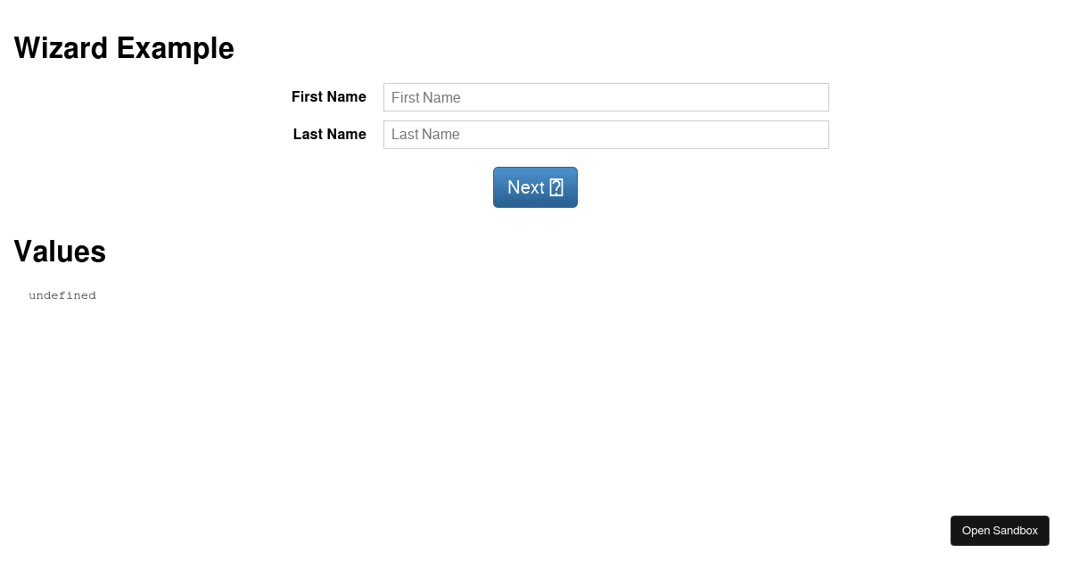Redux Form - Wizard Example - Codesandbox