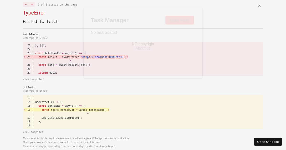 management - Codesandbox