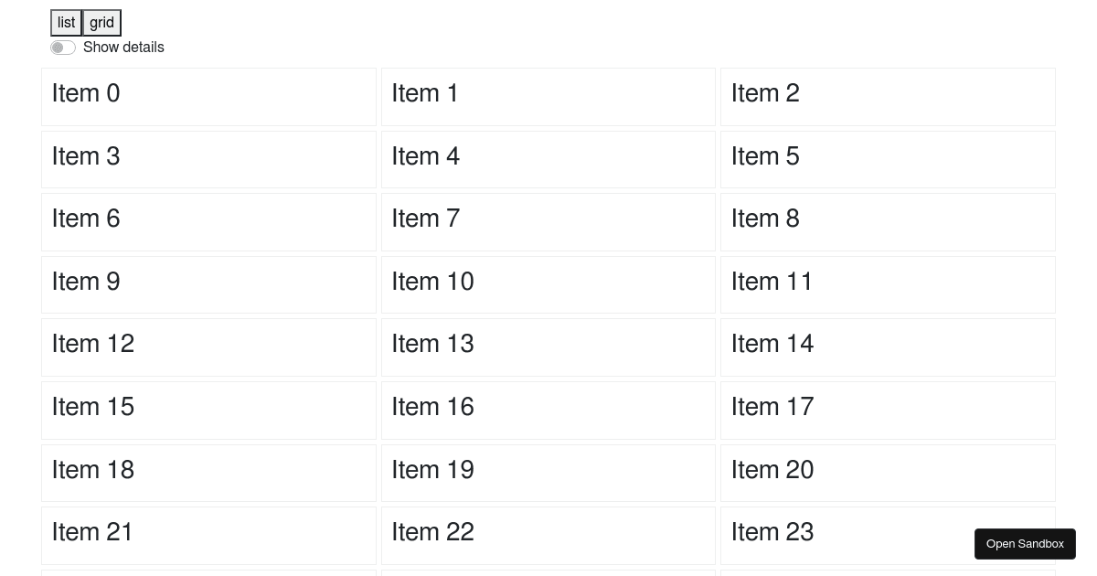 React Hooks change list view to grid with saving state (forked