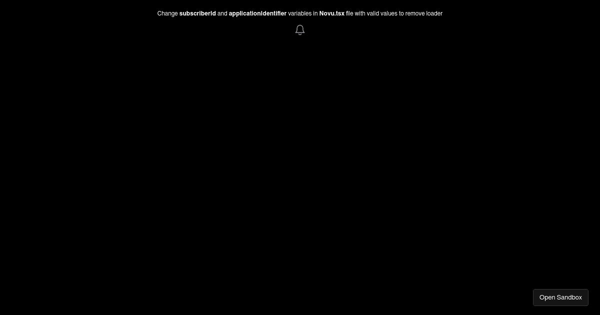Novu Notification Center Styles Customize (forked) - Codesandbox
