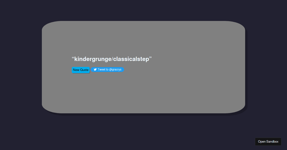 genre generator Codesandbox