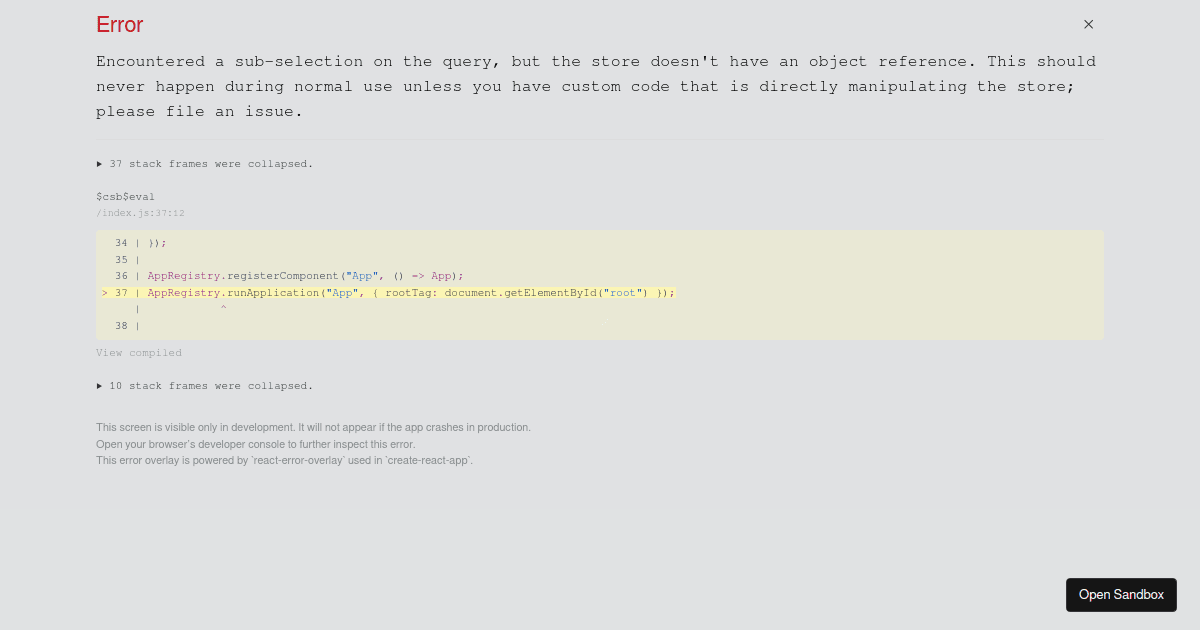 Apollo Client 2.0 example - Codesandbox